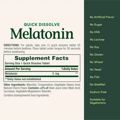 Nature's Bounty Melatonin 3mg Review: Sleep Aid Supplement image 5