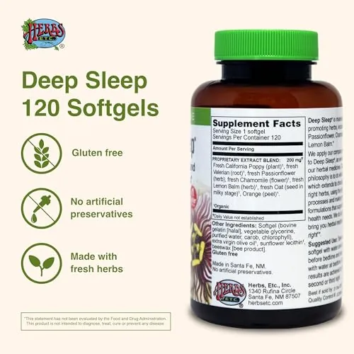Herbs Etc. Deep Sleep Softgels Review for Sleep Support image 4