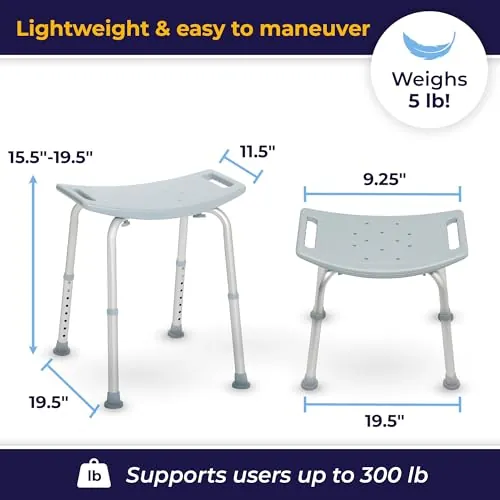 Drive Medical Shower Chair Review: Adjustable Bath Seat image 4