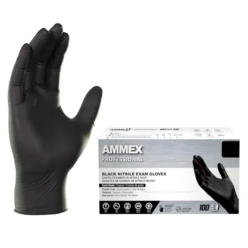 AMMEX Black Nitrile Exam Gloves Review