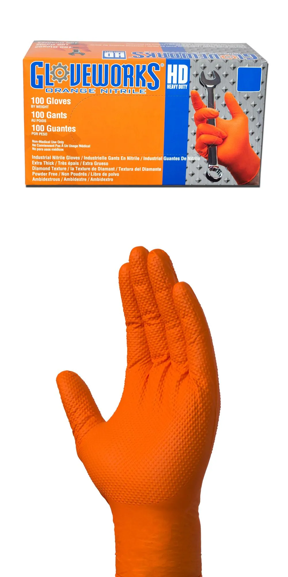 GLOVEWORKS 8 Mil Orange Nitrile Gloves Review image 9