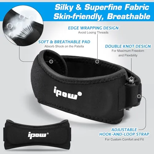IPOW Patella Tendon Knee Strap Review for Running Support image 2