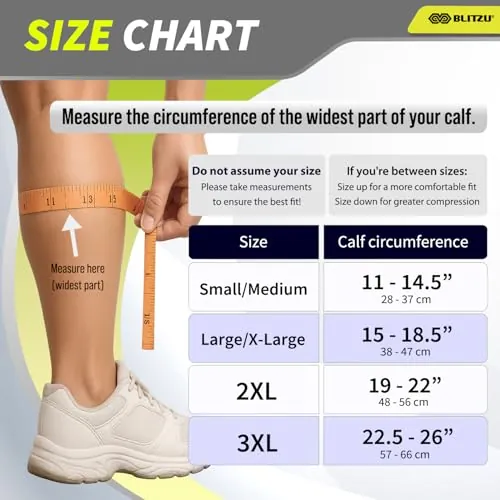 BLITZU Calf Compression Sleeves Review image 6