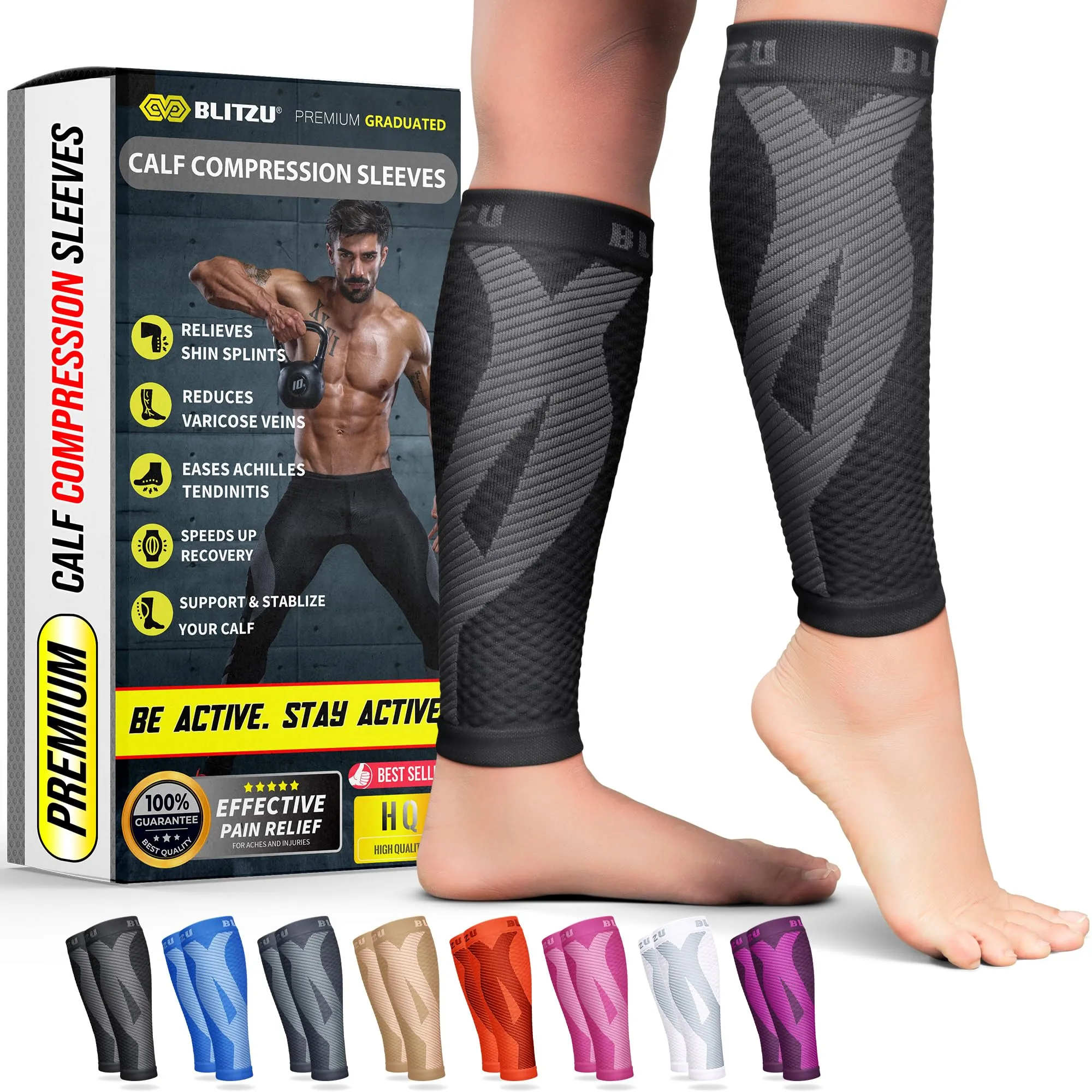 BLITZU Calf Compression Sleeves Review image 8