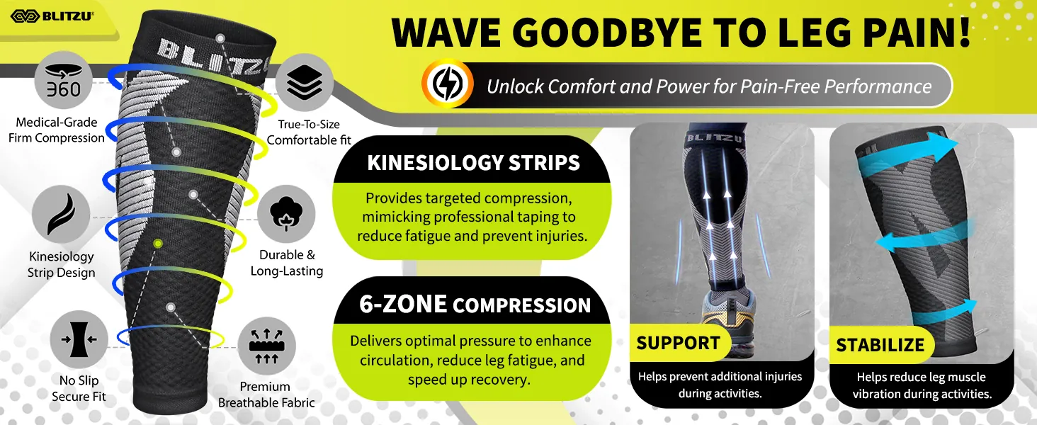 BLITZU Calf Compression Sleeves Review image 9