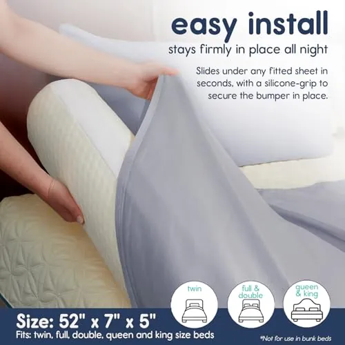 Hiccapop Foam Bed Bumpers Review for Toddler Sleep Safety image 4