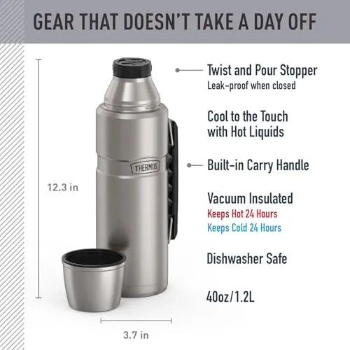 THERMOS Stainless King 40 oz Review: Insulated Bottle image 3