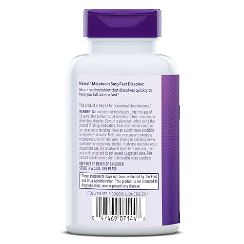 Natrol Melatonin 5mg Review: Fast Dissolve Sleep Support image 2