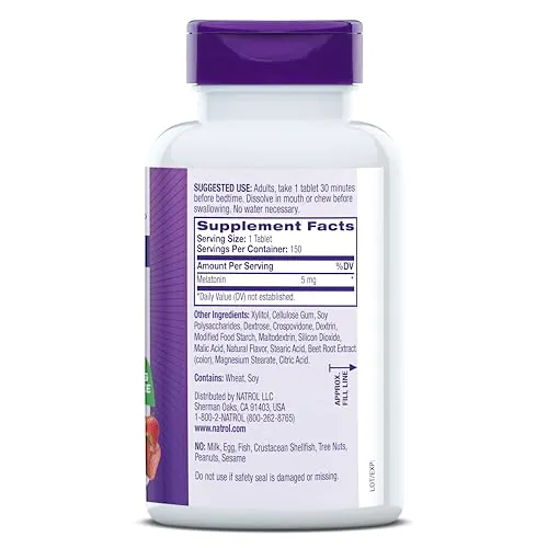Natrol Melatonin 5mg Review: Fast Dissolve Sleep Support image 3