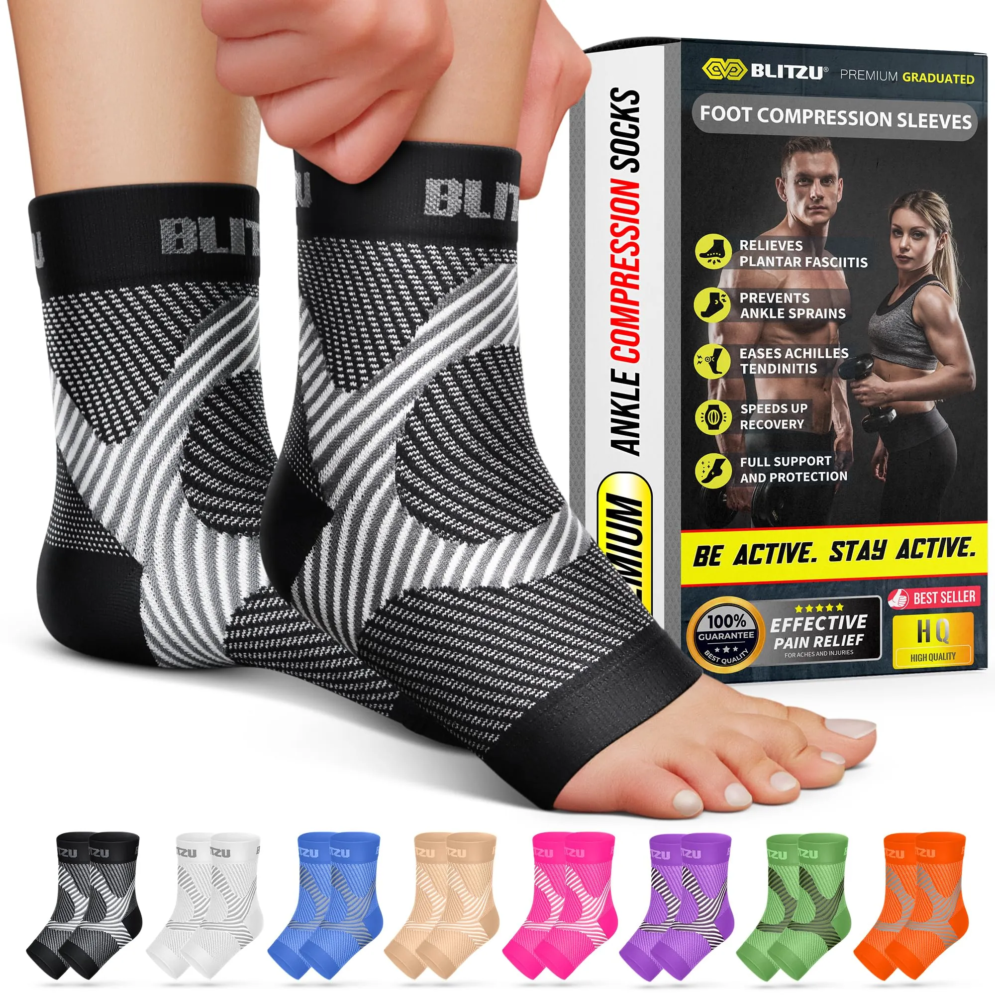 BLITZU Compression Socks Review: Ankle and Arch Support image 8