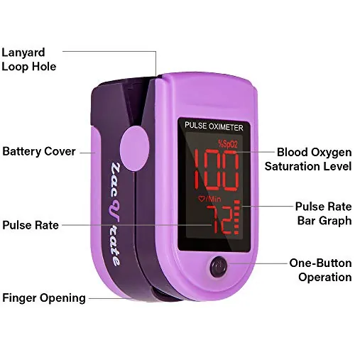 Zacurate Pro Series 500DL Review: Fingertip Pulse Oximeter image 2