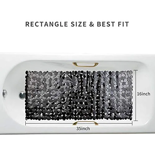 SONGZIMING Pebble Bathtub Mat Review: Grip and Value image 3