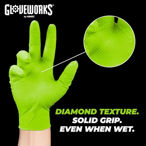 GLOVEWORKS HD Green Gloves Review: 8 Mil Nitrile image 4