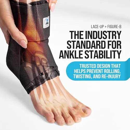 Z ATHLETICS Ankle Brace Review: Adjustable Sports Support image 2