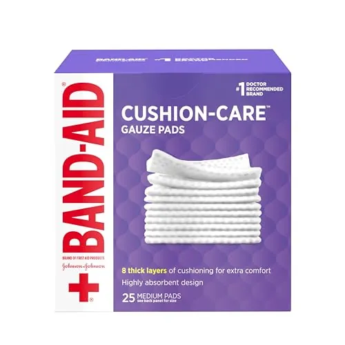 BAND-AID Cushion Care Gauze Pads Review