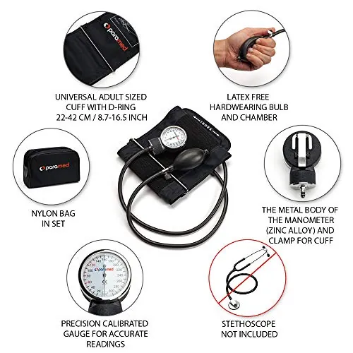 PARAMED Aneroid Sphygmomanometer Manual Cuff Review image 2