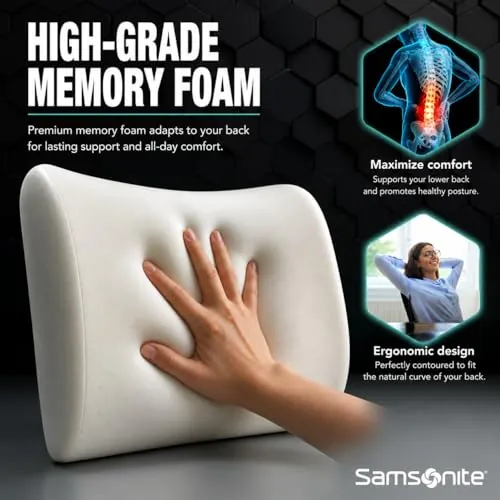 Samsonite Lumbar Support Pillow Review for Office Use image 5