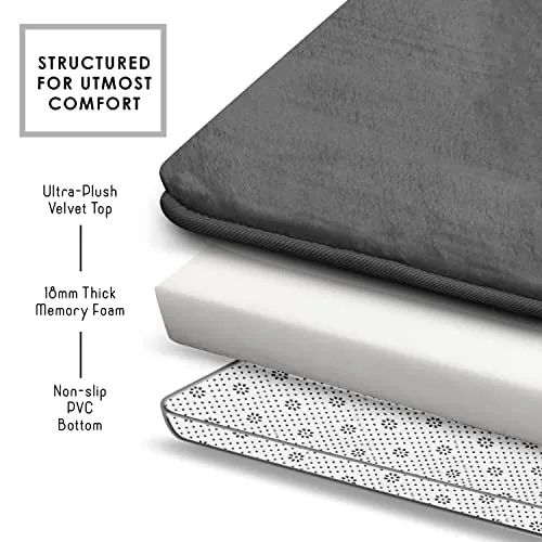 Clara Clark Bath Mat Set Review: Memory Foam Bathroom Rugs image 6