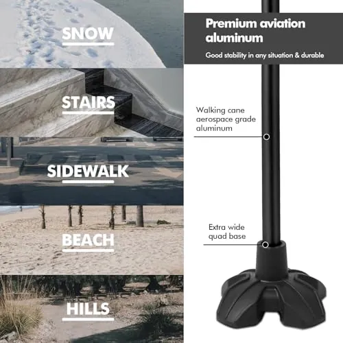 KINGGEAR F1 Walking Stick Review: Self-Standing Cane image 3