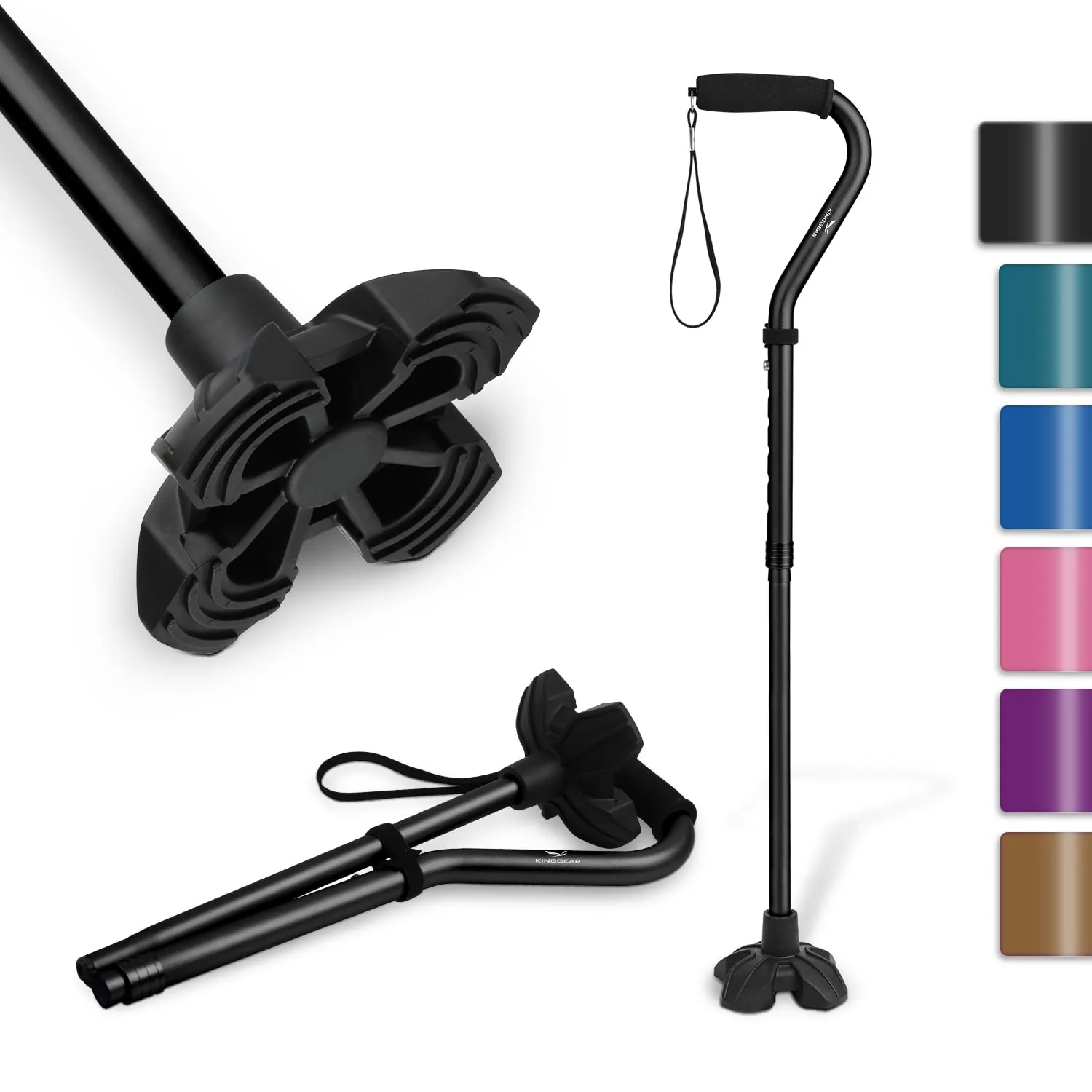 KINGGEAR F1 Walking Stick Review: Self-Standing Cane image 8