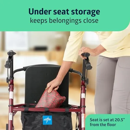 Medline Steel Rollator Walker with Seat Review image 6