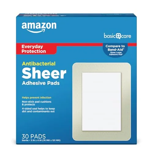 Amazon Basic Care Sheer Adhesive Pad Bandages Review