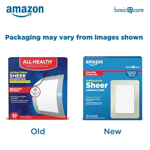 Amazon Basic Care Sheer Adhesive Pad Bandages Review image 2