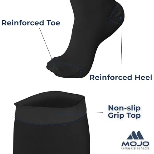 Mojo Compression Socks Review: 20–30 mmHg Wide Calf image 3