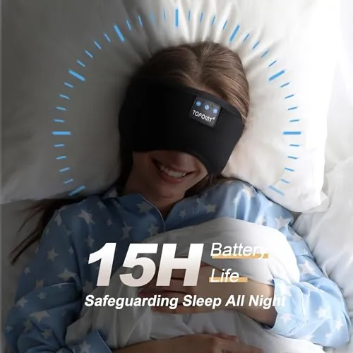 TOPOINT Sleep Mask Review: Bluetooth Sleep Headphones image 6