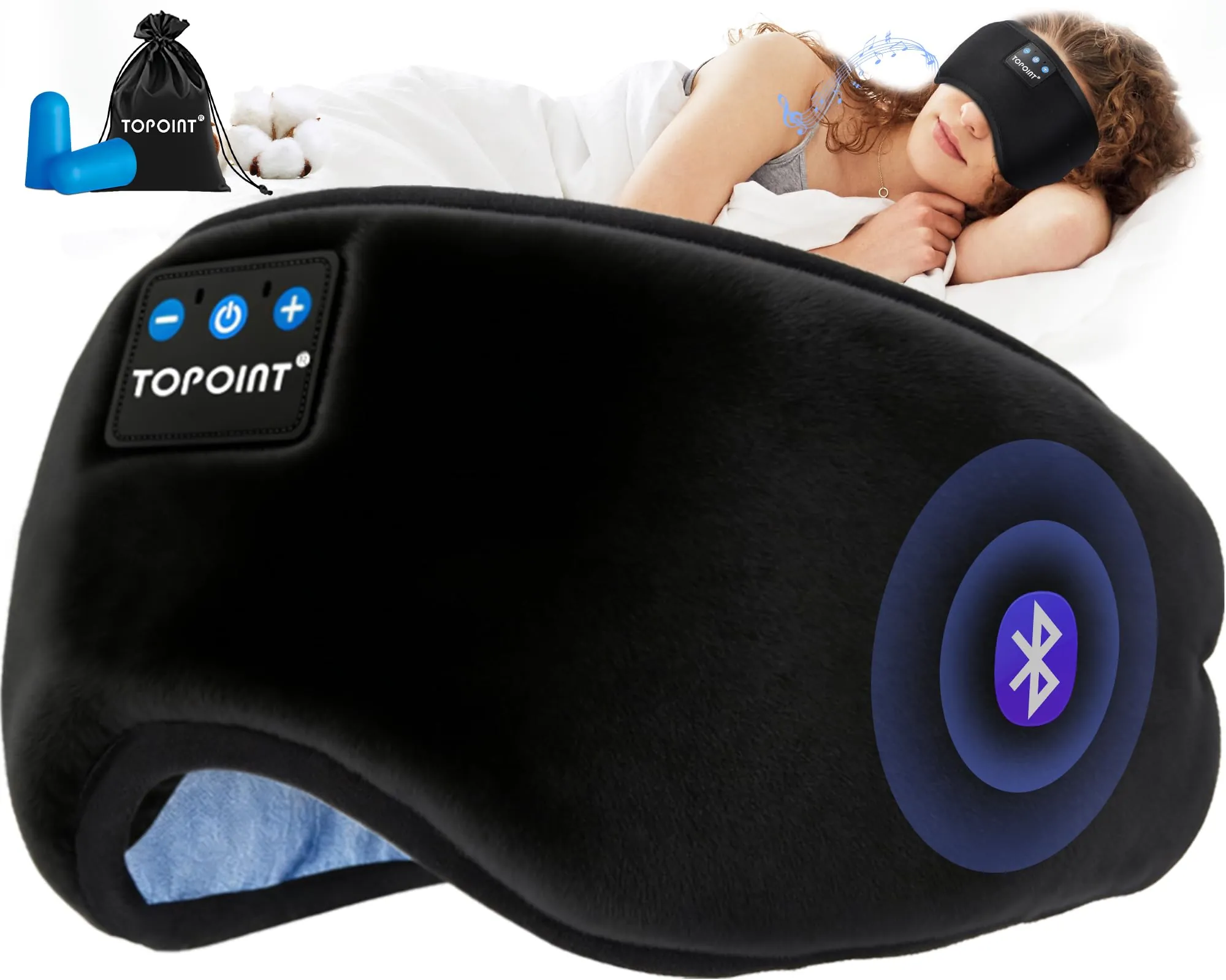TOPOINT Sleep Mask Review: Bluetooth Sleep Headphones image 8