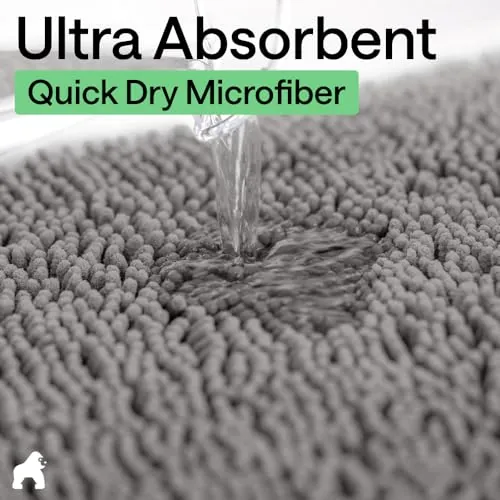 GORILLA GRIP Bath Rug Mat Review: Soft Absorbent Bath Mat image 6