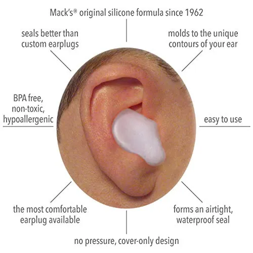 Mack's Pillow Soft Silicone Earplugs Review for Sleep Use image 2
