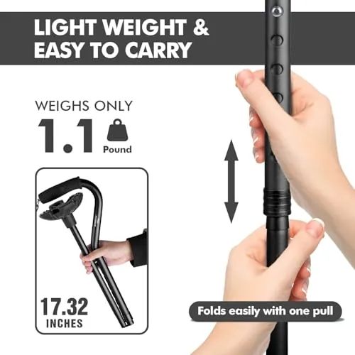KINGGEAR F1 Walking Stick Review: Self-Standing Cane image 5