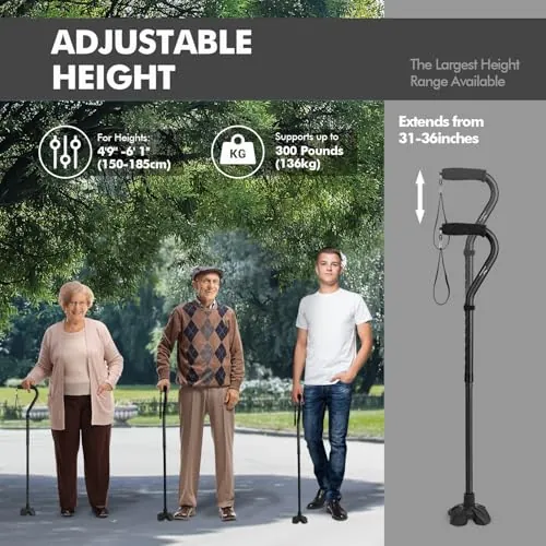 KINGGEAR F1 Walking Stick Review: Self-Standing Cane image 6