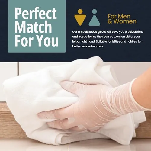 MED PRIDE Medical Vinyl Examination Gloves Review image 4