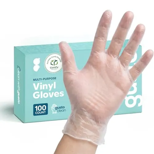 GUSTO Disposable Vinyl Gloves Review: Food Prep and Cleaning