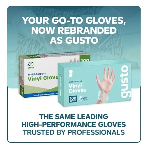 GUSTO Disposable Vinyl Gloves Review: Food Prep and Cleaning image 2