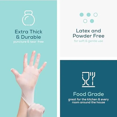 GUSTO Disposable Vinyl Gloves Review: Food Prep and Cleaning image 4