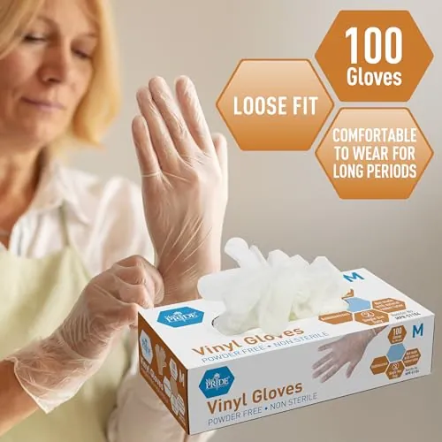 Med PRIDE Vinyl Gloves Review: Powder-Free Disposable Gloves image 6