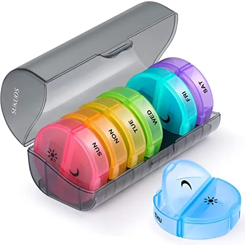Sukuos Large Weekly Pill Organizer Review