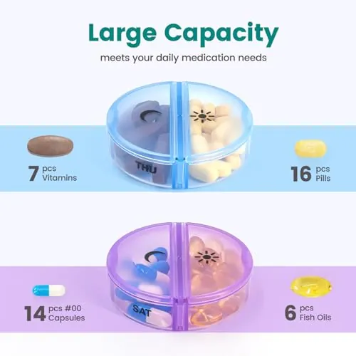 Sukuos Large Weekly Pill Organizer Review image 3