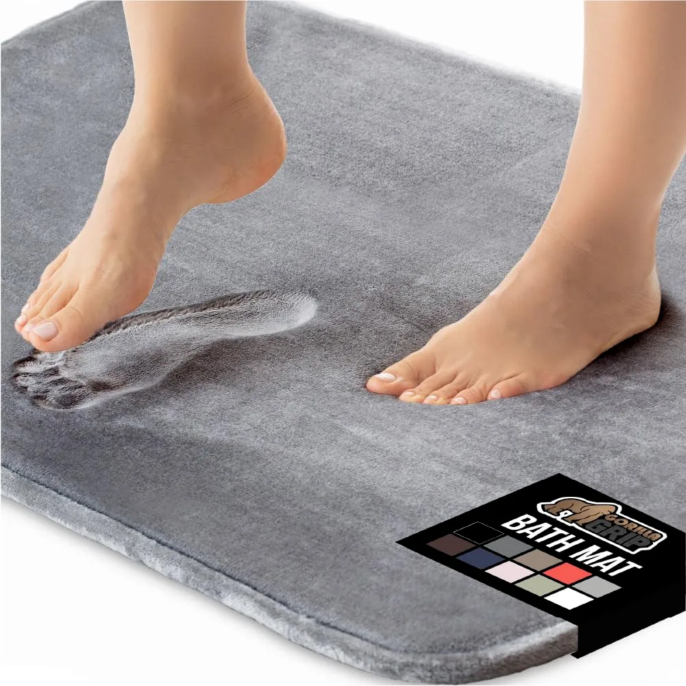 GORILLA GRIP Memory Foam Bath Rugs 24x17 (Graph...