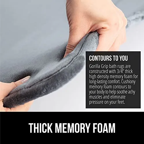 GORILLA GRIP Memory Foam Bath Rug Review image 5