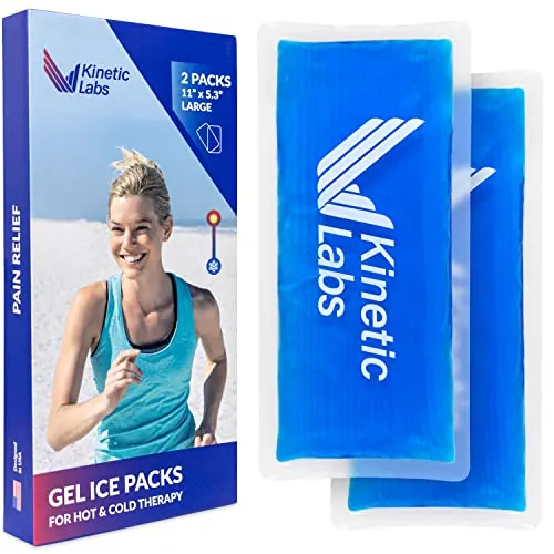 Kinetic Labs Reusable Gel Ice Packs for Injurie...
