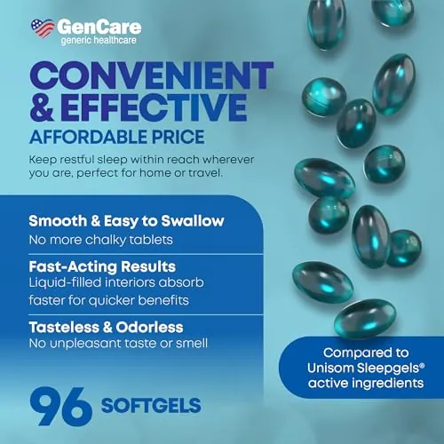 GenCare Sleep Aid Review: Diphenhydramine Softgels for Sleep image 4