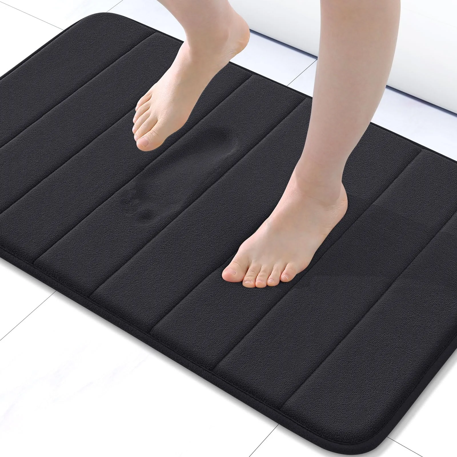 Buganda Memory Foam Bath Mat 30" x 20" vs. Cott...