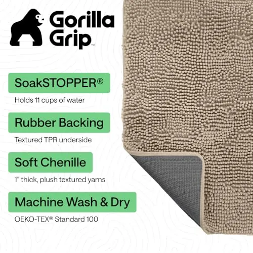 GORILLA GRIP SoakSTOPPER Review: Absorbent Dog Door Mat image 3