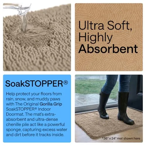 GORILLA GRIP SoakSTOPPER Review: Absorbent Dog Door Mat image 4