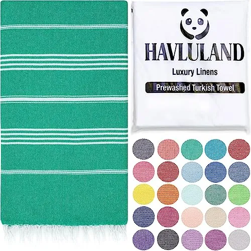 HAVLULAND Turkish Beach Towel Review for Travel and Sauna image 2