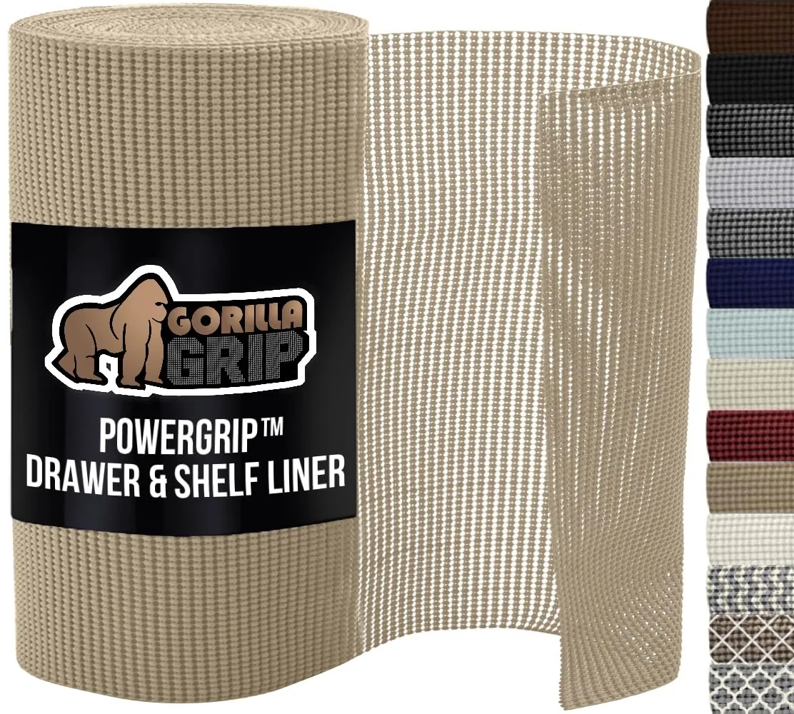 GORILLA GRIP powerGRIP Drawer Shelf and Cabinet...